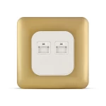 فيش يو اس بي مزدوج 4.2 امبير، لون ذهبي، 7×7 سم | سبكترا