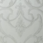 ورق حائط مشجر طول 15.6 م، عرض 106 سم، لون رملي فضي