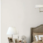 Plain Vinyl Wallpaper, 15.6m×106cm, Light Gray Color 