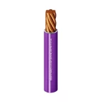 Heat Resistant Single Core Stranded Copper Cable PVC 90 ºC Insulation Alfanar Diameter 4.2 MM 450/750 Volt length 300 feet Colour violet