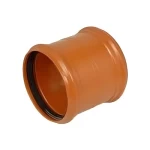 UPVC Plastic Coupling Diameter 315 mm, Length 315 mm, Orange Color | Cosmoplast Factory