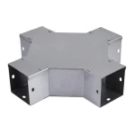 Aluminum Cable Trunk Cross (W/P), Inside Bend, 2.0mm Thick, 75mm Height, 600mm Width | BAHRA