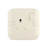 فيش مفرد 13 أمبير مع مفتاح ثنائي القطب، بيج، مقاس 7×7 سم، 250 فولت | سبكترا