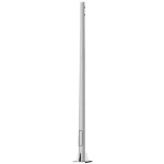 Conical Street Lighting Poles Length 6 meters Thickness 3 mm Single Arm with Anchor Bolt L Shape Length 300 mm Diameter 16 mm Base    250 ×  250  mm