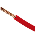 سلك بحرة نحاس مجدول 25 مم 450/750 فولت، عزل (PVC 70°C) لون احمر، 100 ياردة