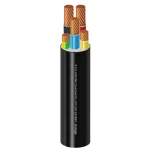 Multicore cable stranded copper five cores XLPE Insulated Alfanar Size 50 mm² 600/1000 Volt   Colour Black