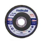 Sanding disc, Size 4.5 inch, 80 grit, Makute Brand, Red color.