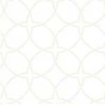 ورق حائط نقشات طول 15.6 م، عرض 100 سم، لون ابيض مع بيج 