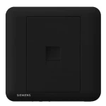 1Gang RJ45 Internet/Data CAT6 Socket, Black Color, 86x86mm, Siemens (Delta Seata)