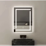 Internal Light mirror 3 lighting colors, Dimensions 80 x 60 cm, rectangle shape