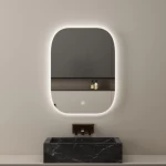 LED Mirror 3 Light Colors Contemporary Dimensions 80×60 cm, Rectangular shape