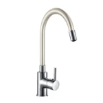 Elevated Kitchen Mixer Brass, Chrome Finish, Functional Design