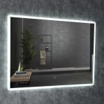 LED Wall Mirror Size 120×80 cm, Acrylic Frame, Rectangular Shape