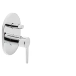 Bath Mixer chrome color Double Round Line