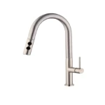 High Kitchen Mixer Brass, Light bronze color, Functional Design