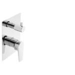 Bath Mixer chrome color Double Rectangular Line