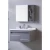 Dark Grey Bathroom Vanity with Sink, Mirror & Medicine Cabinet, 80 × 46 cm