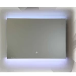 LED Mirror Size 80×60 cm, Sandy frame, Rectangular